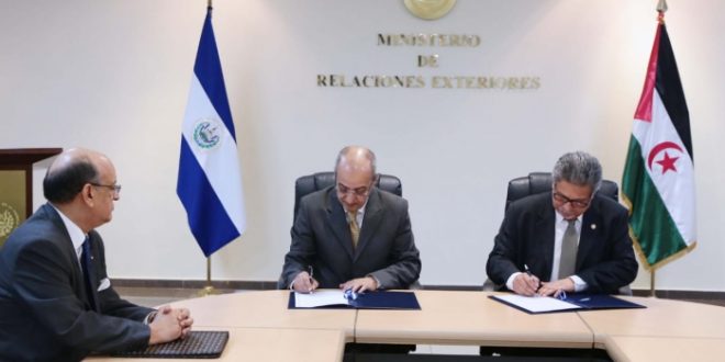 السلفادور و الجمهورية الصحراوية توقعان على اتفاقية تعاون