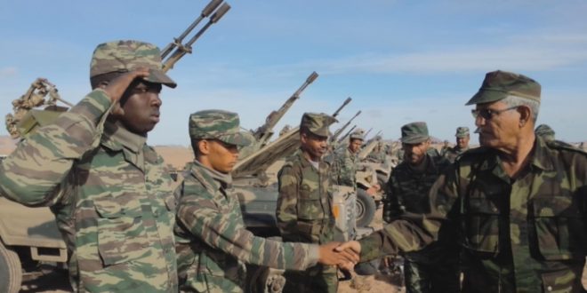 خلال زيارته للناحية السابعة : وزير الدفاع الوطني يؤكد على ضرورة الإبقاء على الجاهزية القتالية لوحدات الجيش الصحراوي