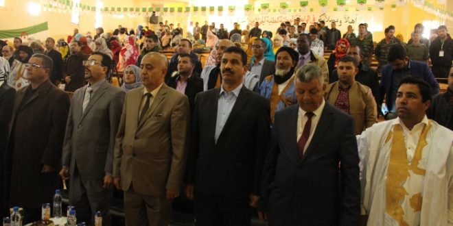 المركز الجامعي بمدينة تندوف الجزائرية يحتضن مهرجانا خطابيا لنصرة الشعب الصحراوي