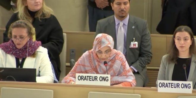 ” مفوضية الأمم المتحدة لحقوق الإنسان مطالبة باتخاذ خطوات ملموسة تجاه حق الشعب الصحراوي في تقرير المصير” (أمنتو حيدار)