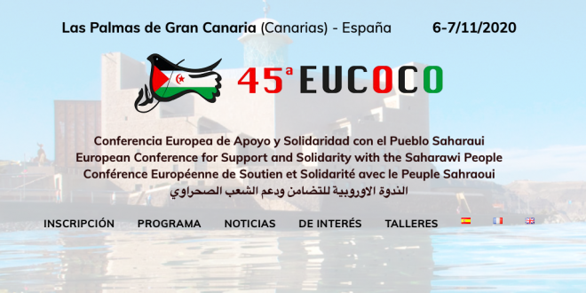 إطلاق الموقع الإلكتروني الخاص بالنسخة ال 45 للندوة الدولية للتنسيقية الأوروبية لدعم الشعب الصحراوي بلاس بالماس