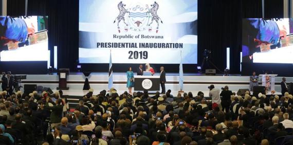 الجمهورية الصحراوية تحضر حفل تنصيب رئيس جمهورية بوتسوانا إلى جانب الوفود الدولية