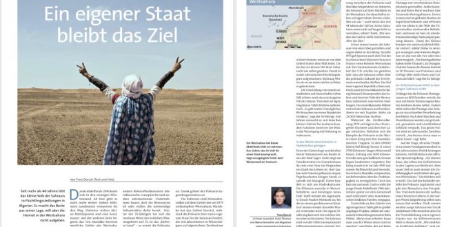 مجلة فليت بليكي الألمانية تسلط الضوء على نزاع الصحراء الغربية ومعاناة اللاجئين الصحراويين