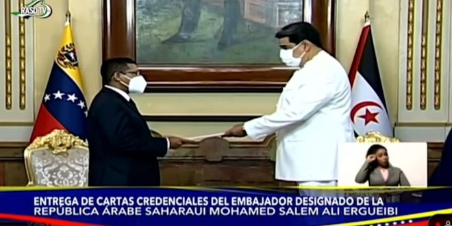 الرئيس الفنزويلي يتسلم أوراق إعتماد سفير الجمهورية الصحراوية الجديد