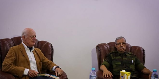 المبعوث الشخصي للأمين العام الأممي الى الصحراء الغربية يتحادث مع رئيس هيئة الأركان العامة لجيش التحرير الشعبي الصحراوي