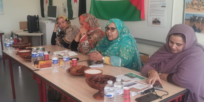 الأمينة العامة للاتحاد الوطني للمرأة الصحراوية تلتقي أعضاء فرع المنظمة بوسط فرنسا